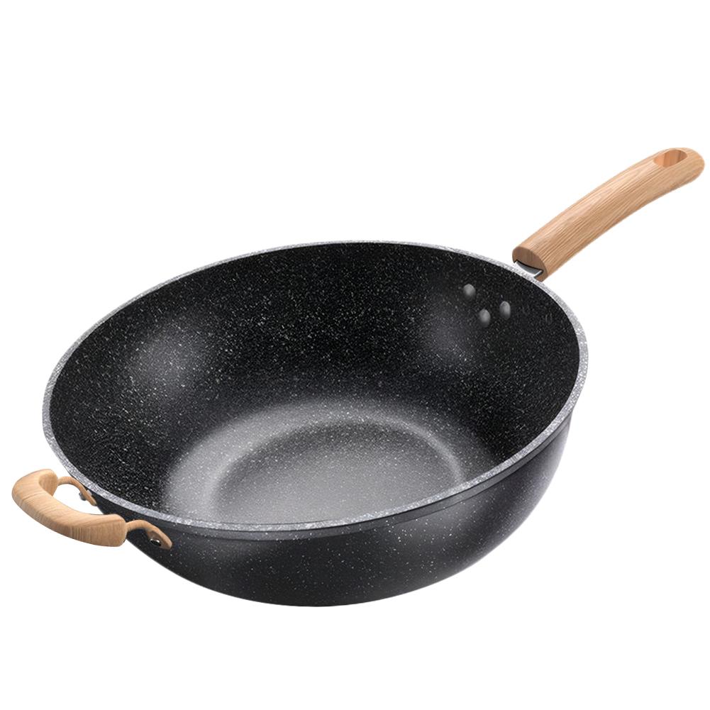 28/30/32/34cm Frying Pan Nonstick Omelette Skillet Maifan Stone Saute Pan Chef Pan Cooking Pan Induction Compatible