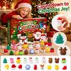 Christmas Squishy Figurine Countdown Calendar Christmas Holiday Countdown Gift for Home Office Room Decor Xmas Count Down