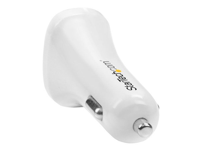 STARTECH Adaptér zapalovače cigaret se 2 USB porty - Vysoký výkon (24 W/4,8 A) - Blanc
