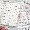 10pcs Cute Expression Scrapbook Sticker Korean Fashion Transparent Emoticon Journaling Sticker DIY Decor Sticker Kid Gift