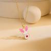 Christmas Necklace Women Titanium Steel Festive Design Trendy Accessory