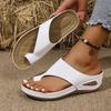 Sandals For Ladies Shoes Summer Sandals Fashion Solid Color Wedge Platform Slippers Elegant Fashion Shoes Ladies