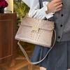 New Wind Crocodile Pattern Briefcase Bag Portable Shoulder Oblique Span Women's Bag