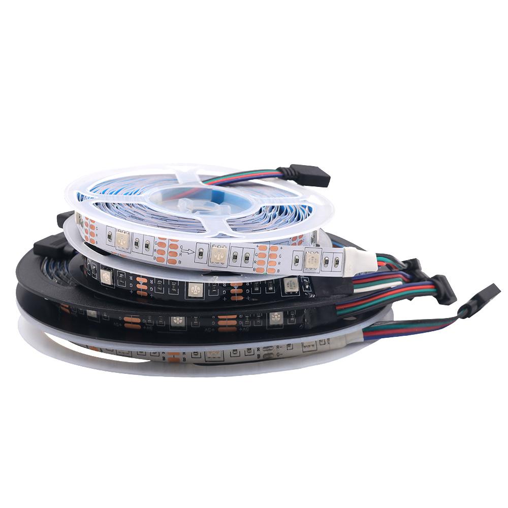 DC 5V Remote Control RGB Led Strip Light 5050 30Leds/m Battery Power Changing Color Waterproof Ribbon Tape Lights String Strip