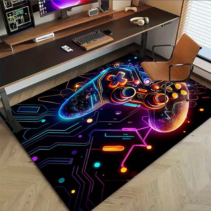 1PC Gamepad Technology Extra Large Non-Slip Floor Carpet, Office, Family, Bedroom, Studio - Large Area RugJ0348