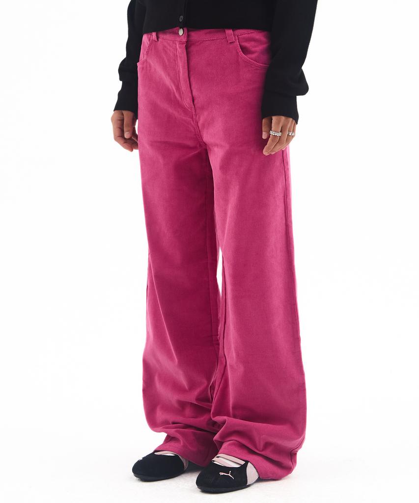 AMES-WORLDWIDE Corduroy Easy Pants Pink