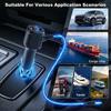 Step Up Converter for Starlink Mini 12V-24V with Car Cigarrete Lighter Socket Digital Display 2/3M Cable Cigarette Lighter Plug