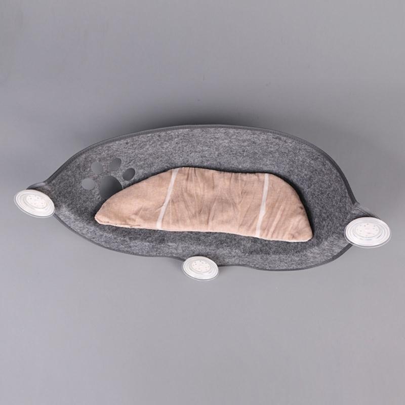 Cat Window Perch Pet Cat Bed Suction Cup Mounted Hammock Space Saving Cats Sleeping Bed Easy Fixed Kitten Hammock Bed