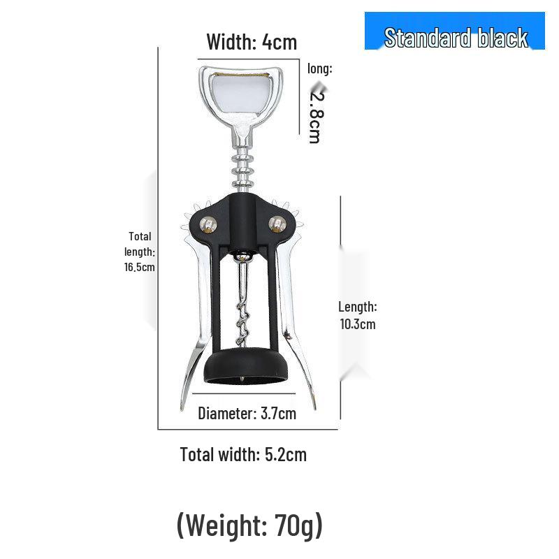 Multifunctional Zinc Alloy Bottle Opener: Red Wine, Beer, Champagne Opener with Stainless Steel Drill