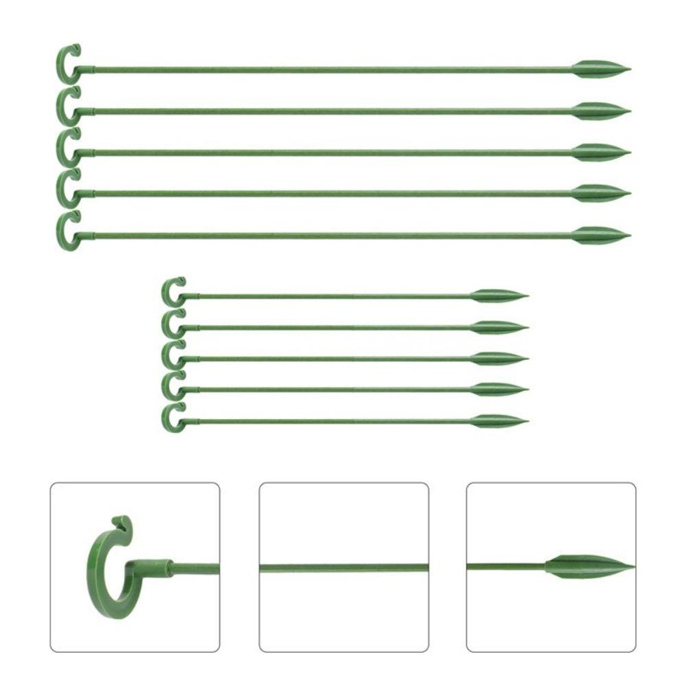 10PCS Anti Lodging Butterflies Orchid Potted Fixing Rods Flower Holder Pole  For Indoor Outdoor