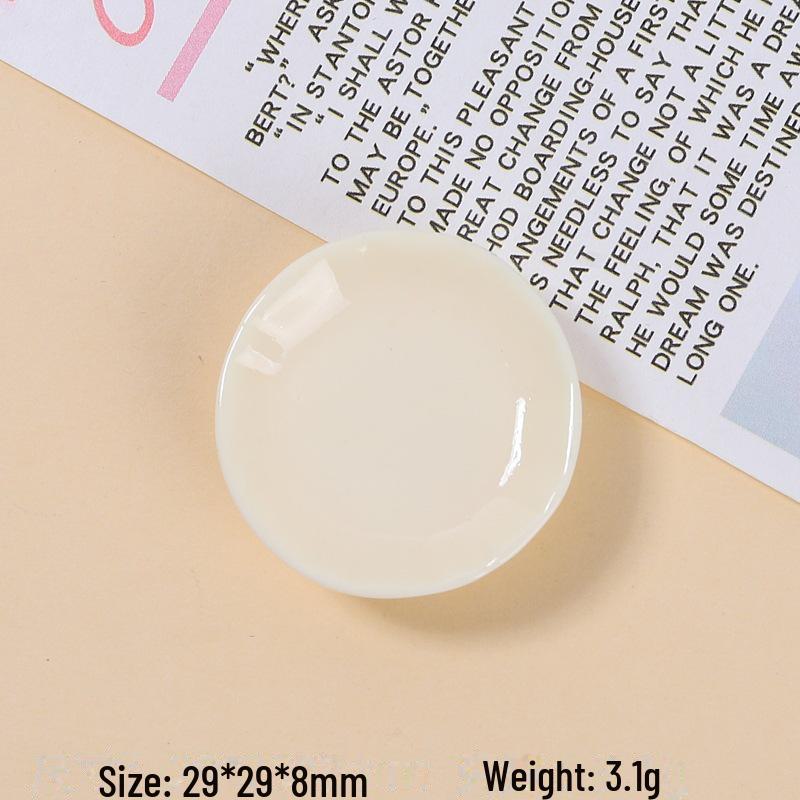 Multi-Color Resin Accessories: DIY Shoe Buckles, Cream Glue Hairpins, Cartoon Designs, Round Plates