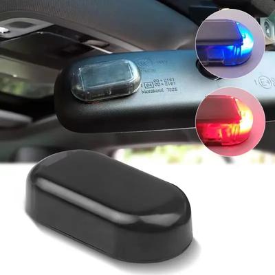 Car Simulated Fake Security Light Solar Powered Dummy Alarm Wireless Warning Anti-Theft Caution Lamp LED Flashing Imitation