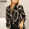 YYFS Women's Fashion Casual Spring Fall Long Sleeve POLO Neck Blouses & Shirts