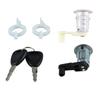 Car Door Lock Cylinder with 2 Key Smooth Control 7701468981 Replacement for MEGANE CLIO THALIA