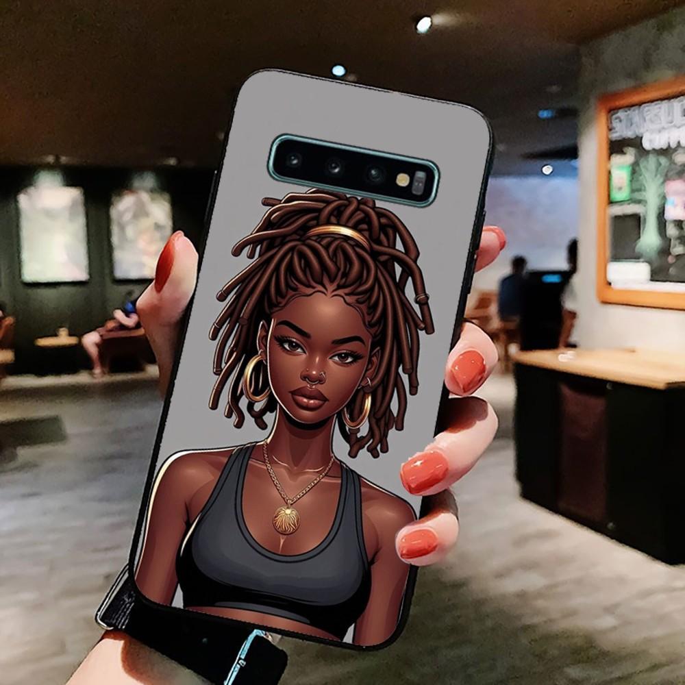 

Afro Girls Art Phone Case For Samsung S 9 10 20 21 22 23 30 23 24 Plus Lite Ultra FE S10lite Fundas Samsung S10