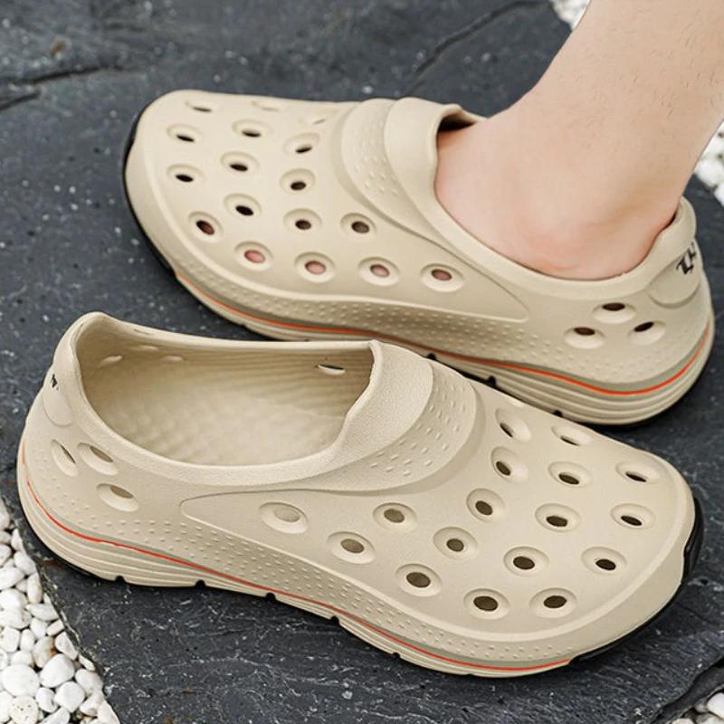 Fashion Hole Man Sandals Sports with Platform Original Wholesale Luxury Designer New Summer Low Price Eva 2025 Styles Buy Shoes for Men