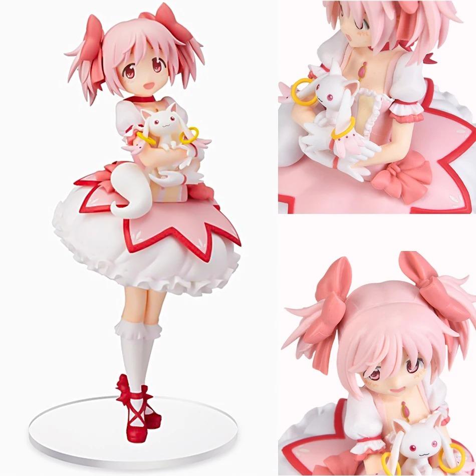 -18cm Madoka Kaname Action Figure (Standing Version) Brand New Anime Statue for Collection  Display Perfect Birthday Gift