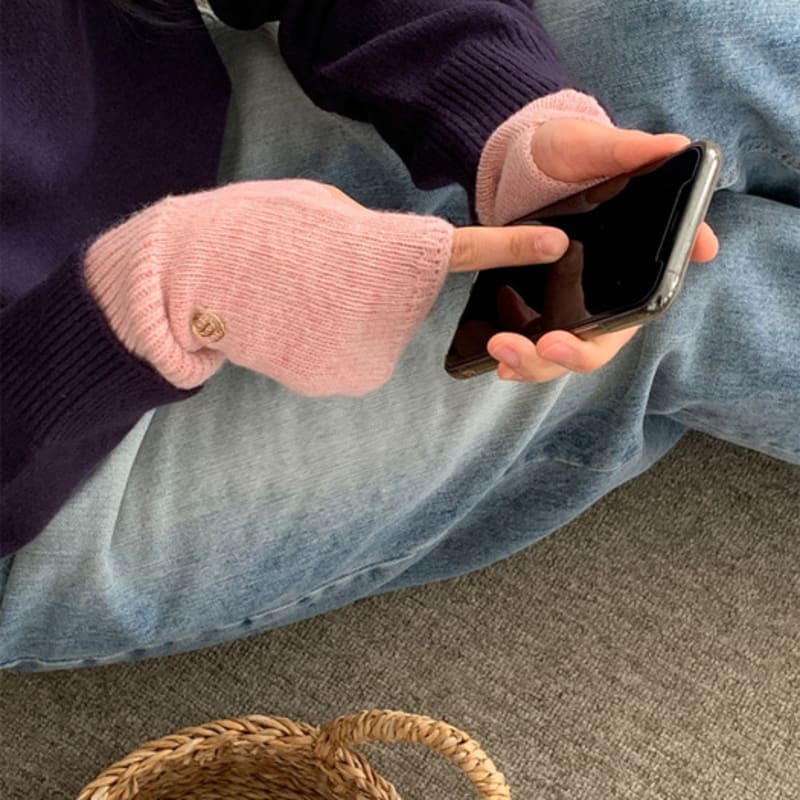 38comeoncommon Cashmere Hand Warmer (Melange Pink)