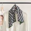 Horses Line Up Retro Temperament Silk Scarf Versatile Streamer Scarf 1116 Spring and Summer Internet Celebrity New Scarf Neck Scarf