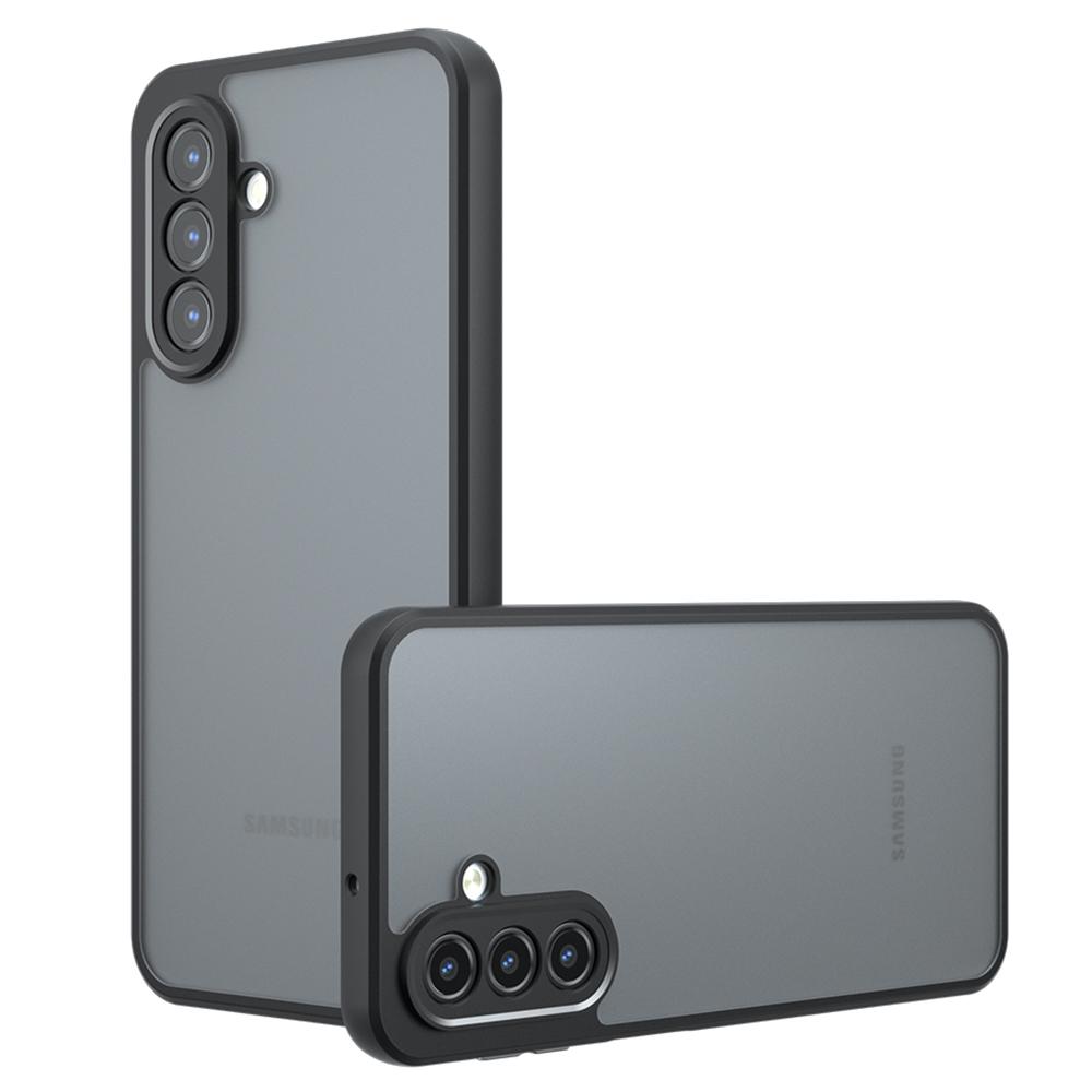 

For Samsung Galaxy A34 5G Case Skin-Touch TPU+PC Matte Phone Shell,Transparent Black A