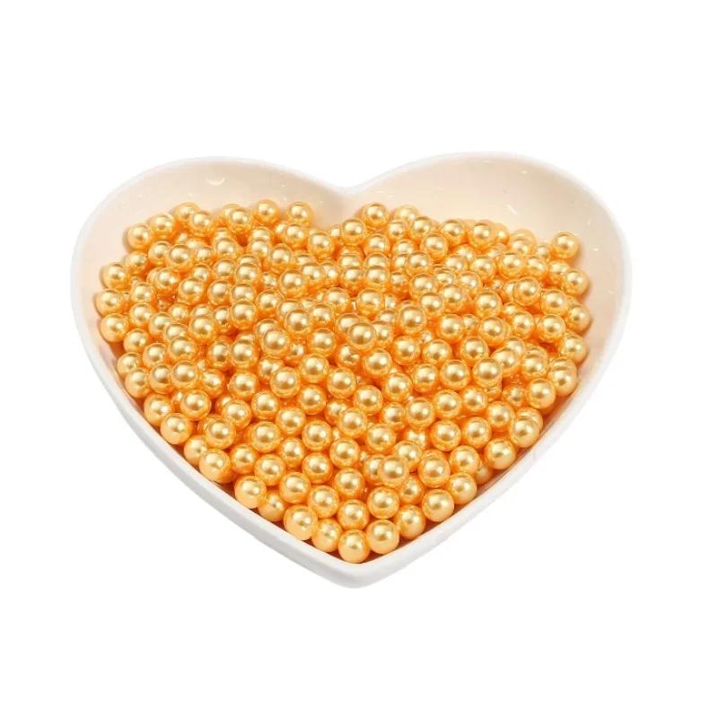 Multi Color Round No Hole Acrylic Imitation Pearl Beads Loose Bead For DIY Scrapbook Decoration Crafts Sewing 3/4/6/8/10mm