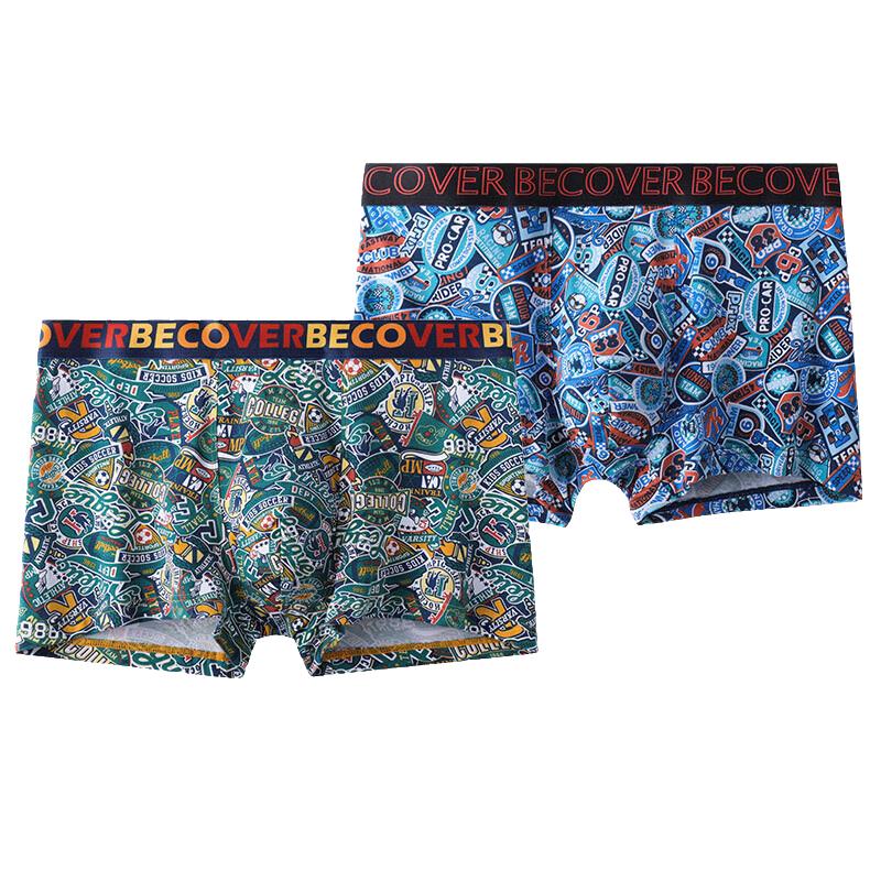 

Мужские боксеры-брифы Schleswig из хлопка модала с модным принтом, 2 шт. 2XL