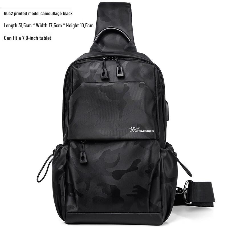 Li Shen Men s Casual Chest Bag
