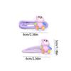 2Pcs/Set Cute Cartoon Bears Band Hair Clips For Women Candy Colors Side Clip Sweet Girls Hair Accessories Daily Use