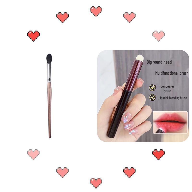 Flame Blending Brush - Fine Soft Bristles for Highlight, Contour, Blush - Single Pack