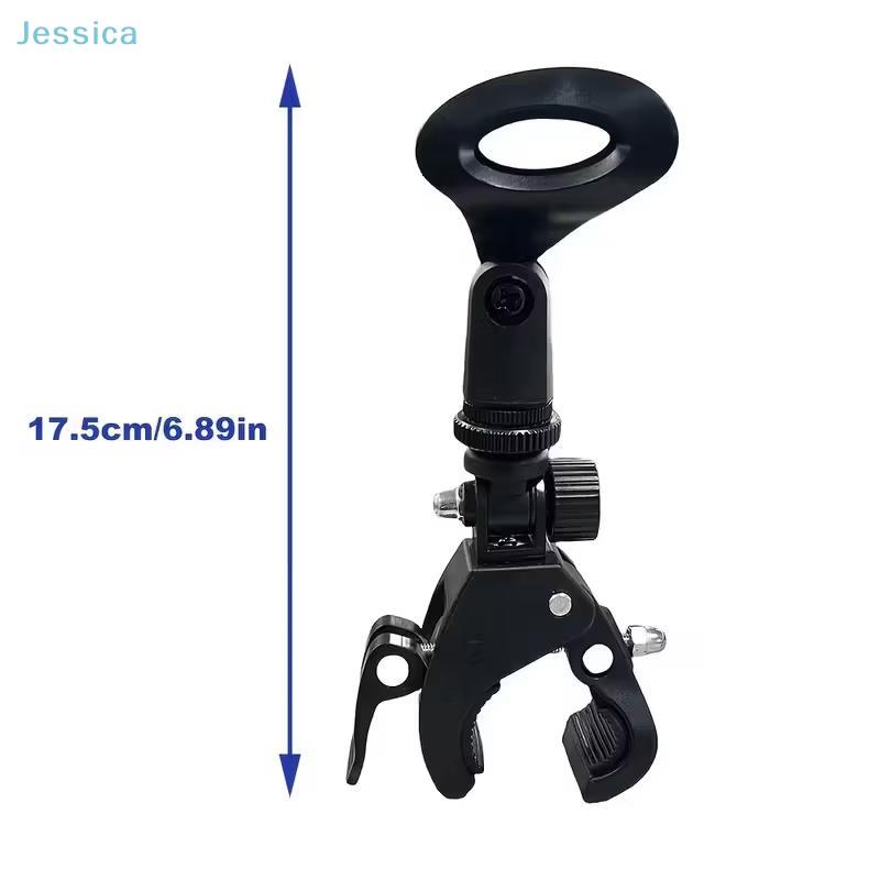 Drum Mic Clip Holder Microphone Crab Clamp Mount For Mic Stand&Drum Rim Adjustment 5/8 To 3/8 Thread Mic Clip