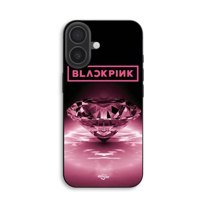 Hülle Für iPhone 18 blackpink Diamant schwarz und rosa Maniacase schwarz
