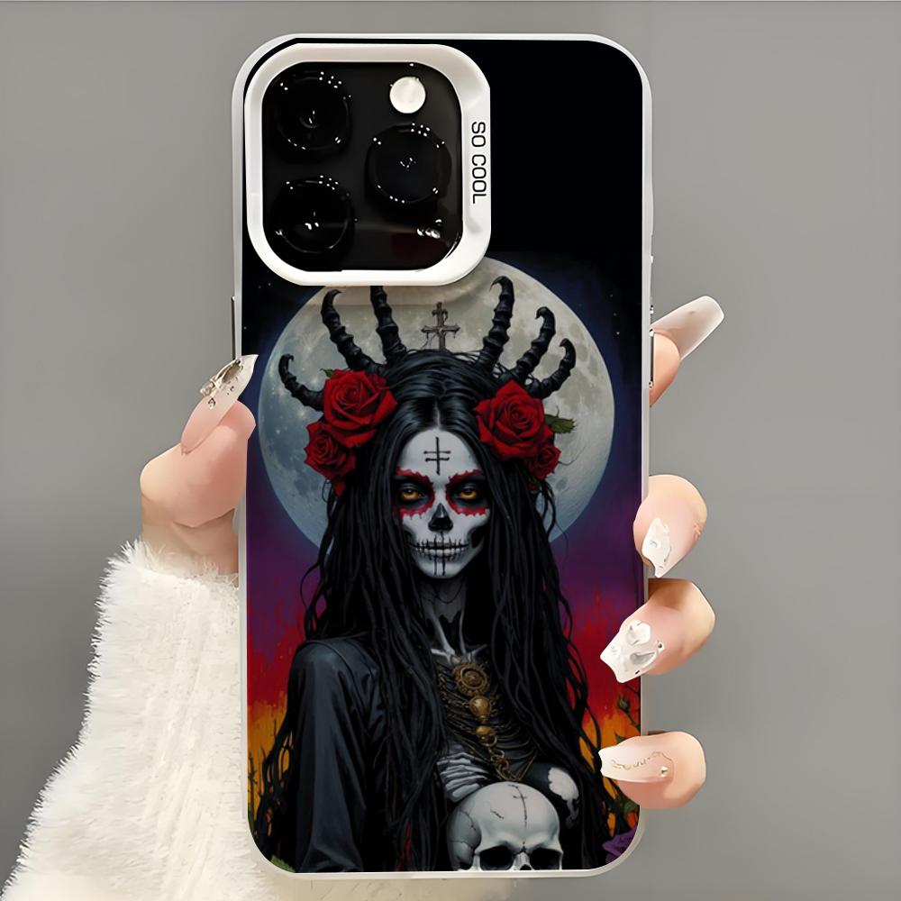 Santa Muerte Phone Case Phone Case For iPhone 14 16 15 11 12 13 Pro Max Mini Plus Shockproof Cover