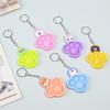 Push Bubble Keychain Silicone Fidget Toy Key Chain Autism Handheld Small Push Pop Stress Sensory Fidget Key Ring Accessories