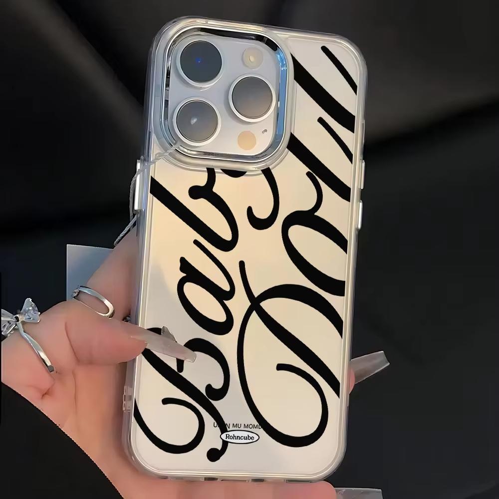 

Creative and Stylish Phone Case for iPhone 17 16 E 15 14 13 12 11 Pro Max Plus XS Max XR Mini Transparent Shock-proof Rear Cover iPhone 16 Plus