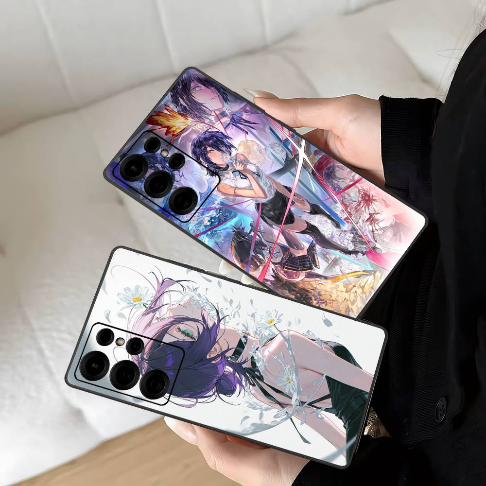 Anime Chainsaw Man Reze Arc Phone Case For Samsung S 24 Fe 25 Ultra Plus 20 Lite 21 30 22 23 24 22 Ultra 5G Fundas