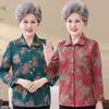 Elderly Women's Spring & Autumn Wear: Long-Sleeve Shirts & Thin Jackets for Mothers & Grandmothers