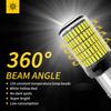 2X 7440 W21W WY21W W21/5W PY21W P21/5W Ba15s BAU15S 3157 T25 Car LED Bulbs Turn Signal Light 150SMD Brake Reverse Parking Lamps Bulbs 7
