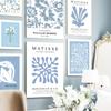 Blue Henri Matisse William Morris Flower Market Wall Art Canvas Painting Posters And Prints Wall Pictures For Living Room Decor