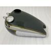 BSA B31 Petrol Gas Fuel Tank + Cap Black Paint Chrome Plated Steel |Fit For
