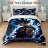 Bedding Set 1 Duvet Cover 2 Pillowcases Dragon Ball Print Soft Bed Linen Bedroom Decor