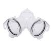 Y Shaped Sewer Pipe Connector High Efficiency Standard 3 Inch Interface RV Wye Sewer Hose Fitting