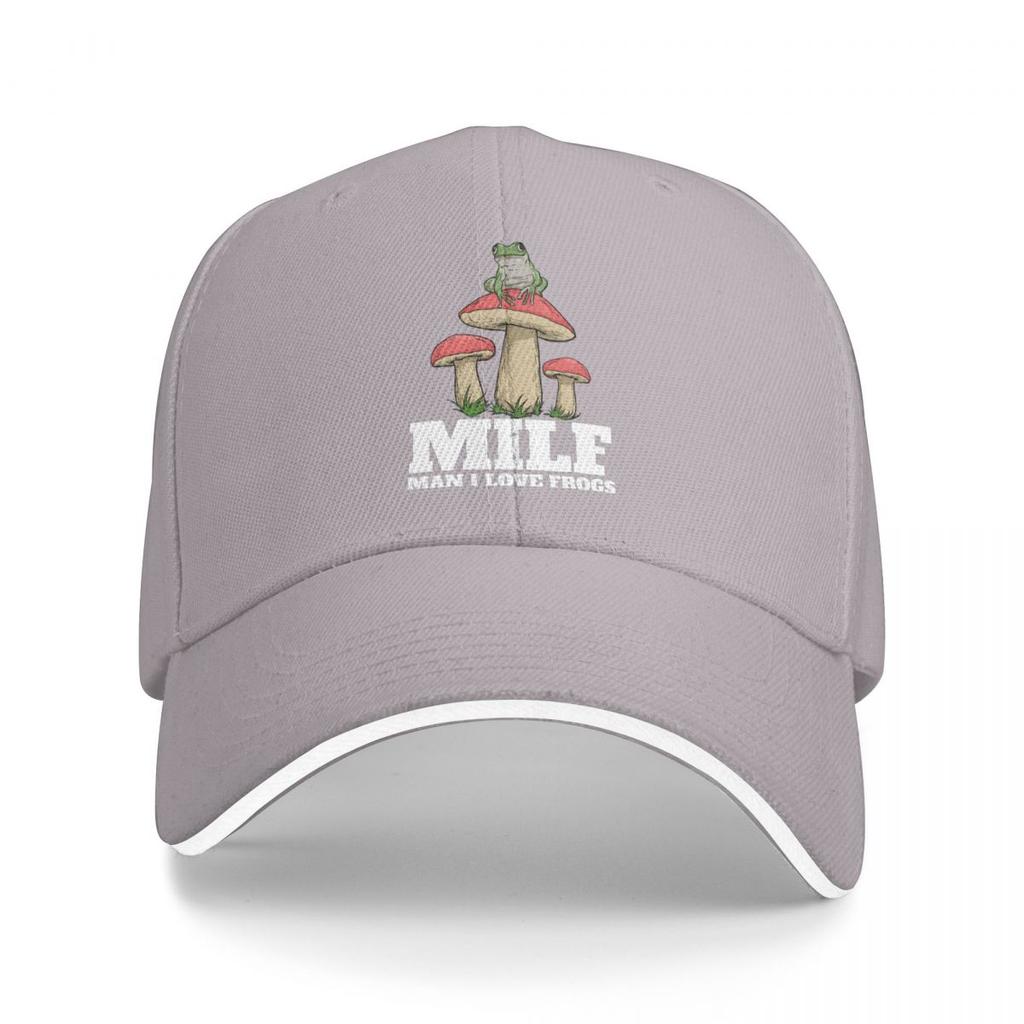 Baseball Caps MILF Unisex I Love Frogs Funny Graphic Unisex Women Outdoor Summer Caps
