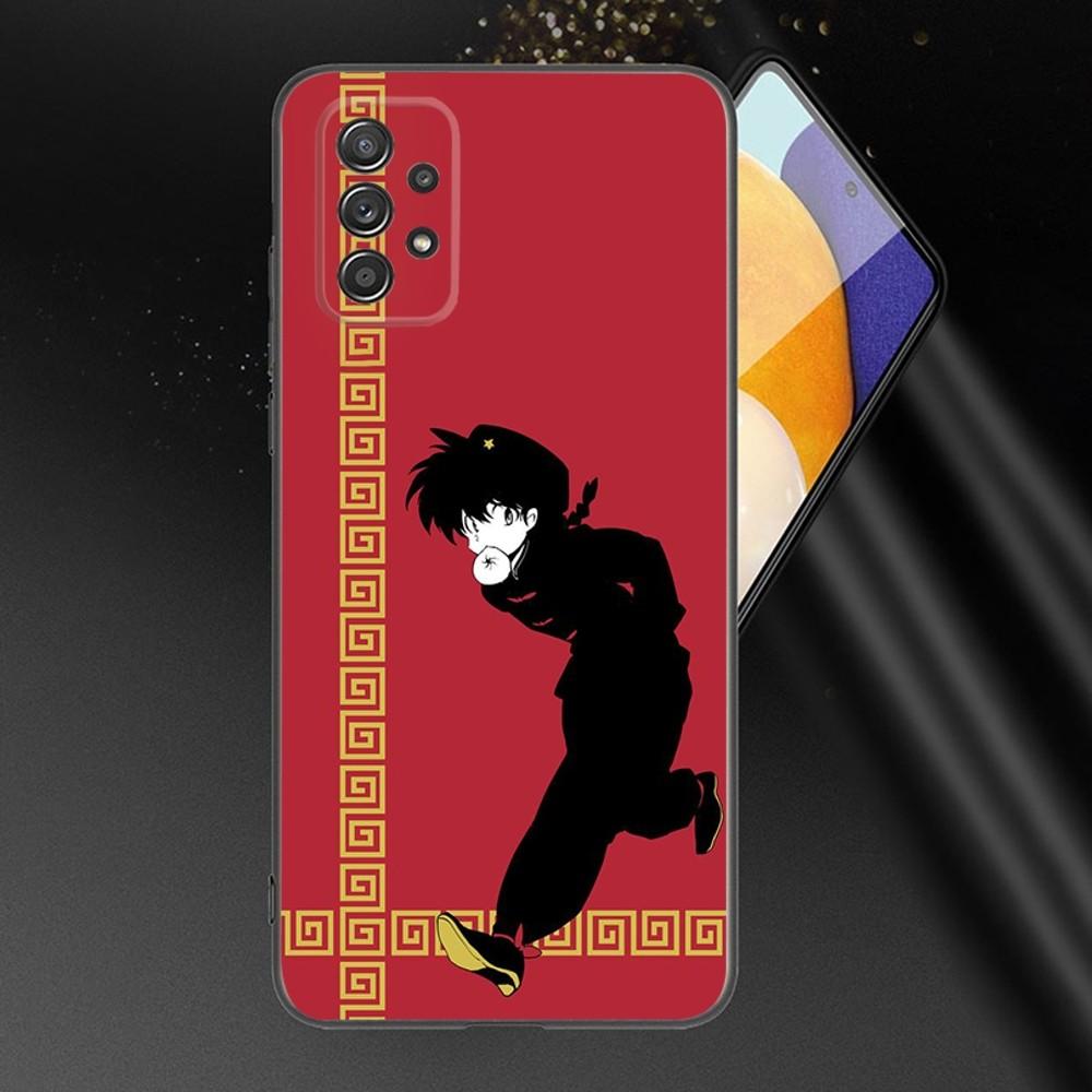 Anime R-RANMA 1 2 Phone Case For Samsung Galaxy A13,A21s,A22,A31,A32,A52,A53,A71,A80,A91 Soft Black Phone Cover