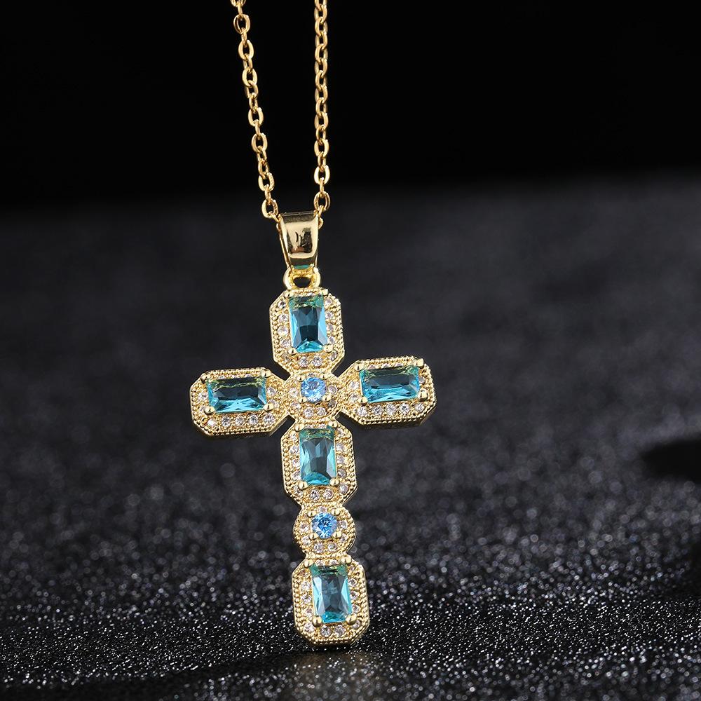Cross Necklace Niche Accessories Women's High-end Retro Punk Cross Necklace
