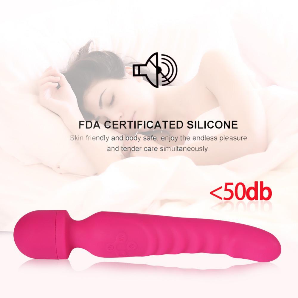 Dual Motor Heated Vibration Rod for Women