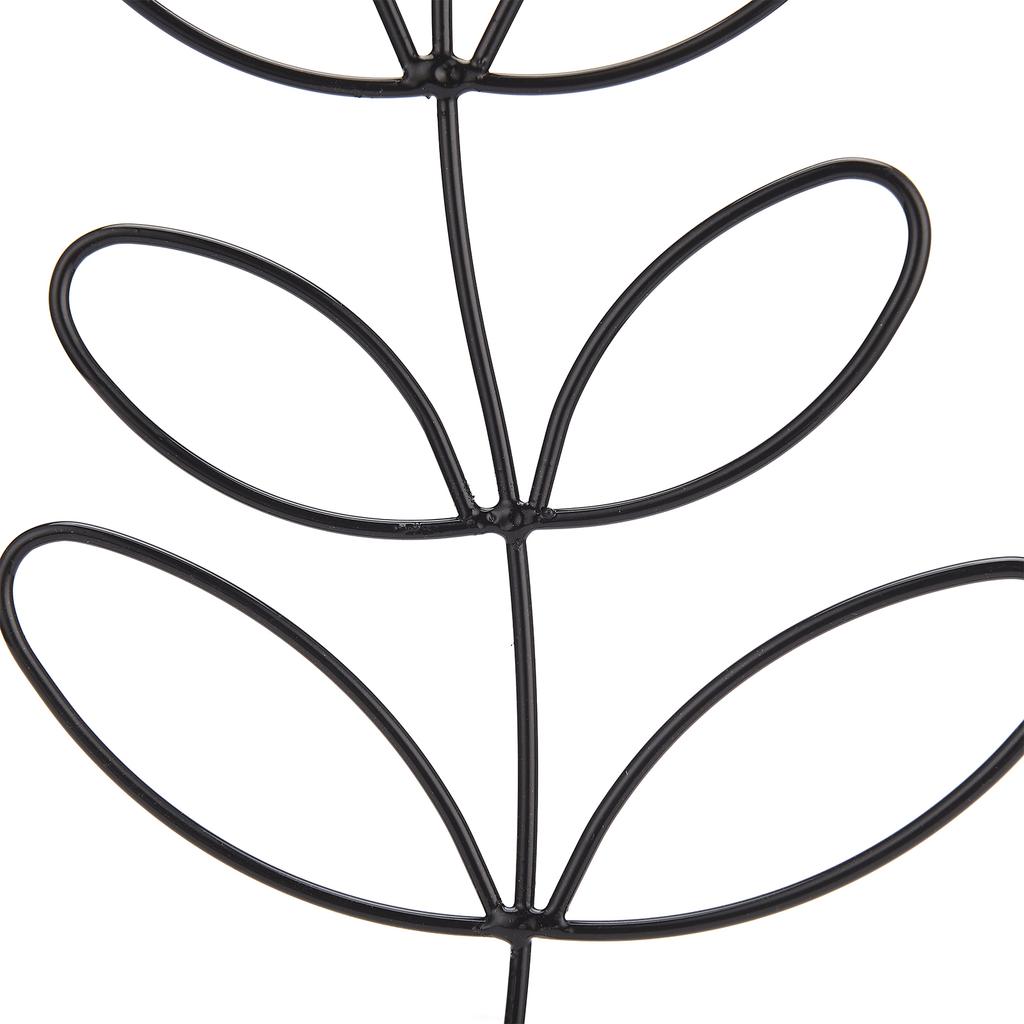 Leaf Designed Plant Trellis Rust Proof Iron Climbing Plant Trellis for Garden Plants White