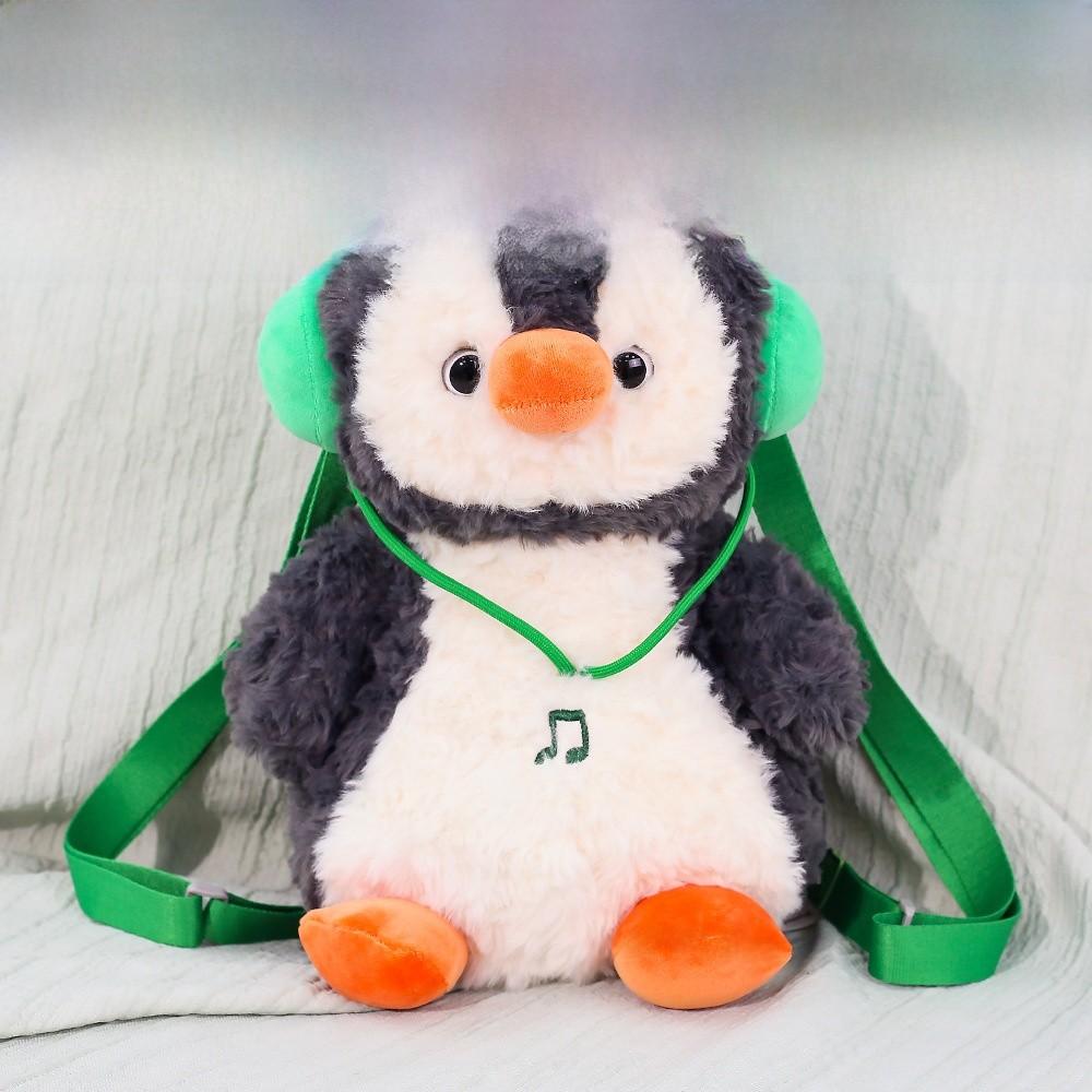 Plüsch-Pinguin-Rucksack mit weichem Polyesterfell für Kinder und Jugendliche
