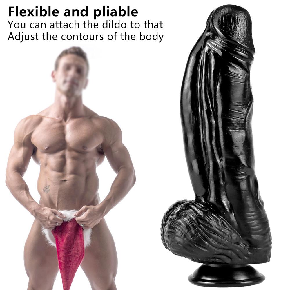 Dildo mare realist Dildo anal uriaș Masturbare pentru adulți Jucării sexuale Ventuză Pene mare 26CM 24CM 21CM