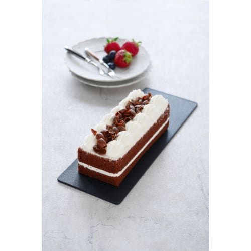 Ihara Kihan Cuttable Long Plate, Black, Large, ALC40