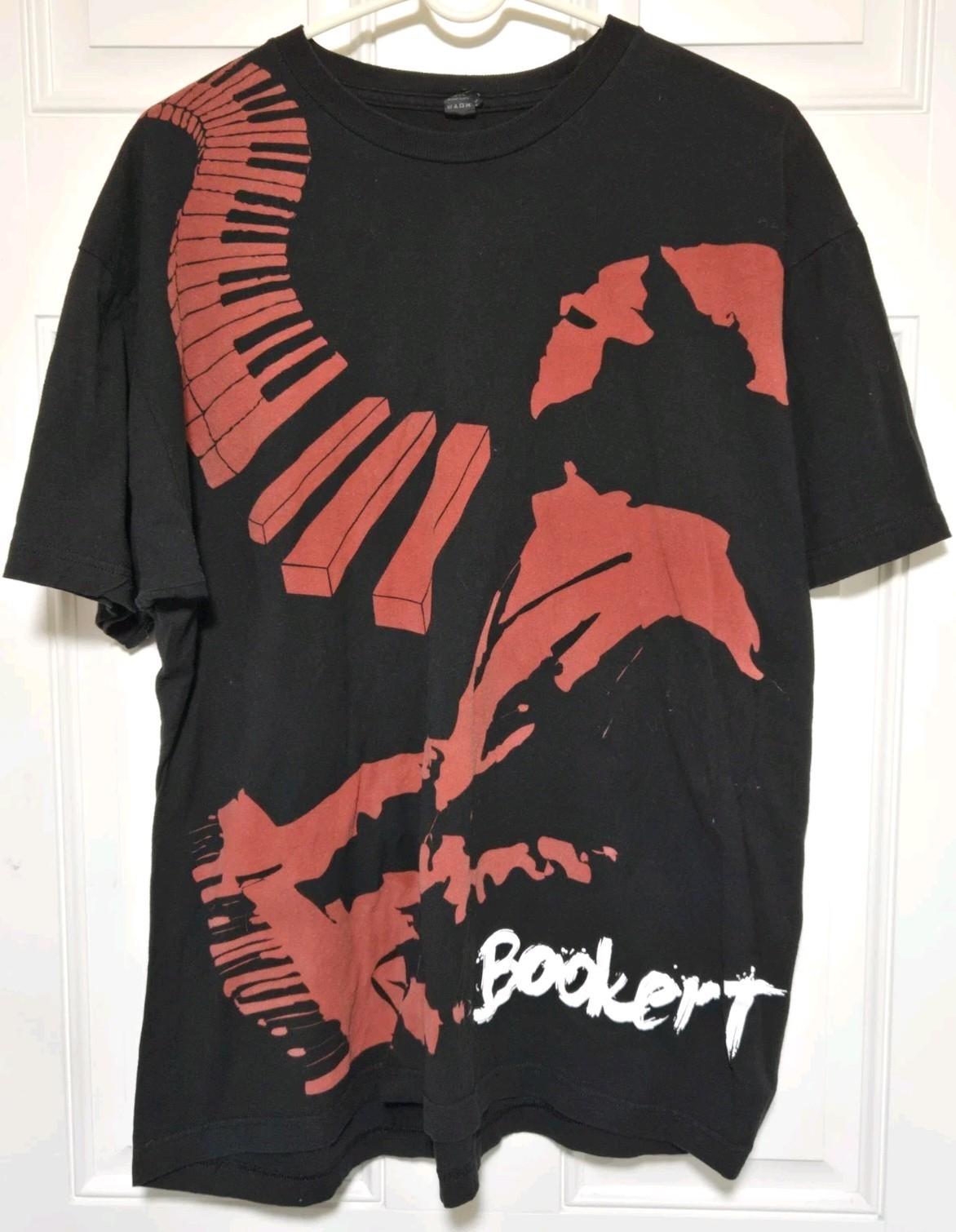 Booker T Jones AOP Shirt Mens Size XL Red Alarm Black Unisex T-Shirt L